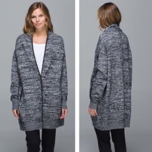 lululemon athletica Gray Cardigan Sweater